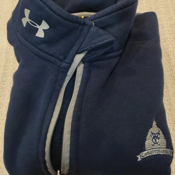 Under Armour 1/4 Zip Fleece Pullover Congressional Country Club Men’s L Large - Picture 3 of 4